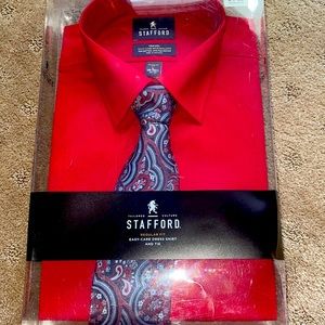 Stafford classic shirt nd tie